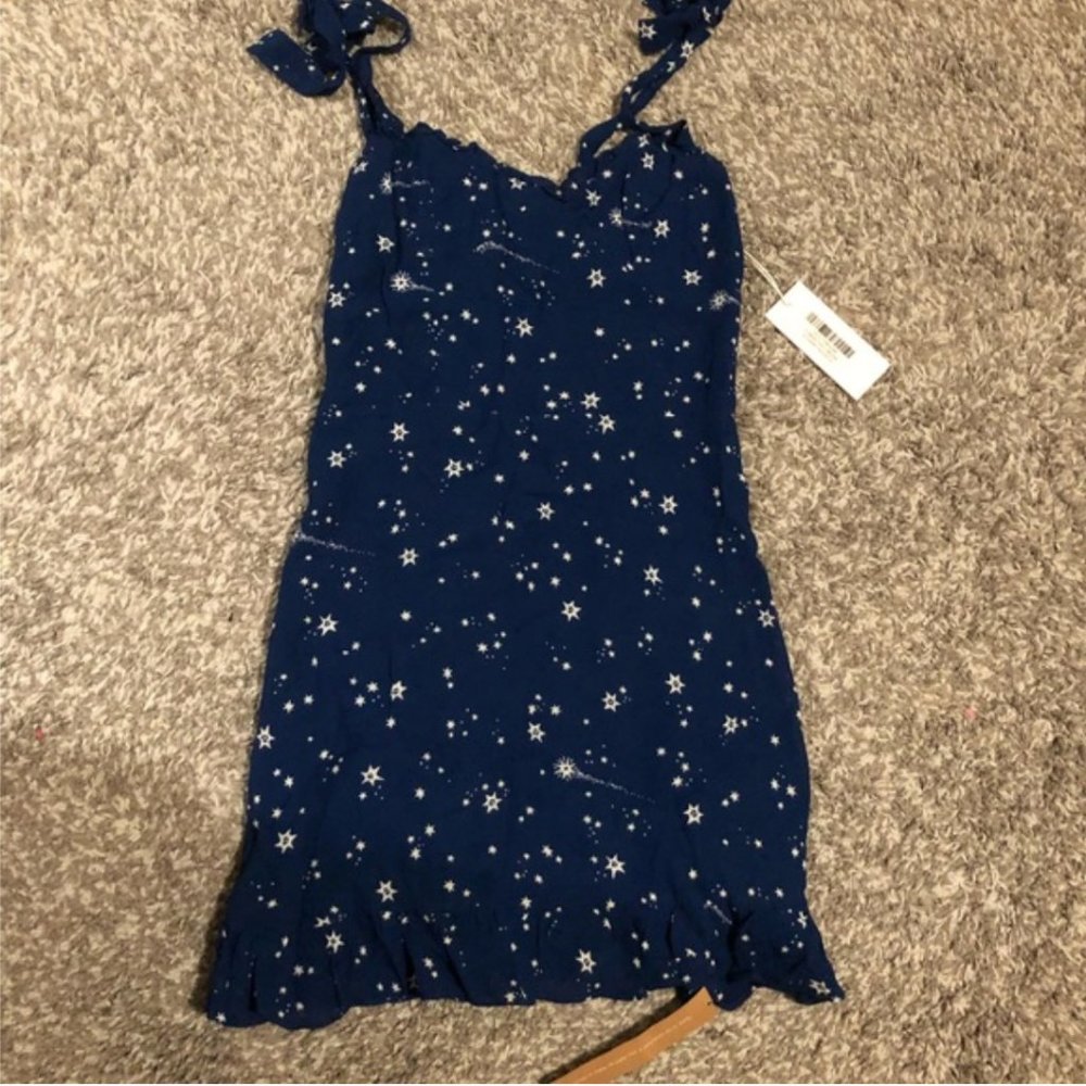 Reformation Christine Mini Dress - Starry Night - Picture 4 of 7